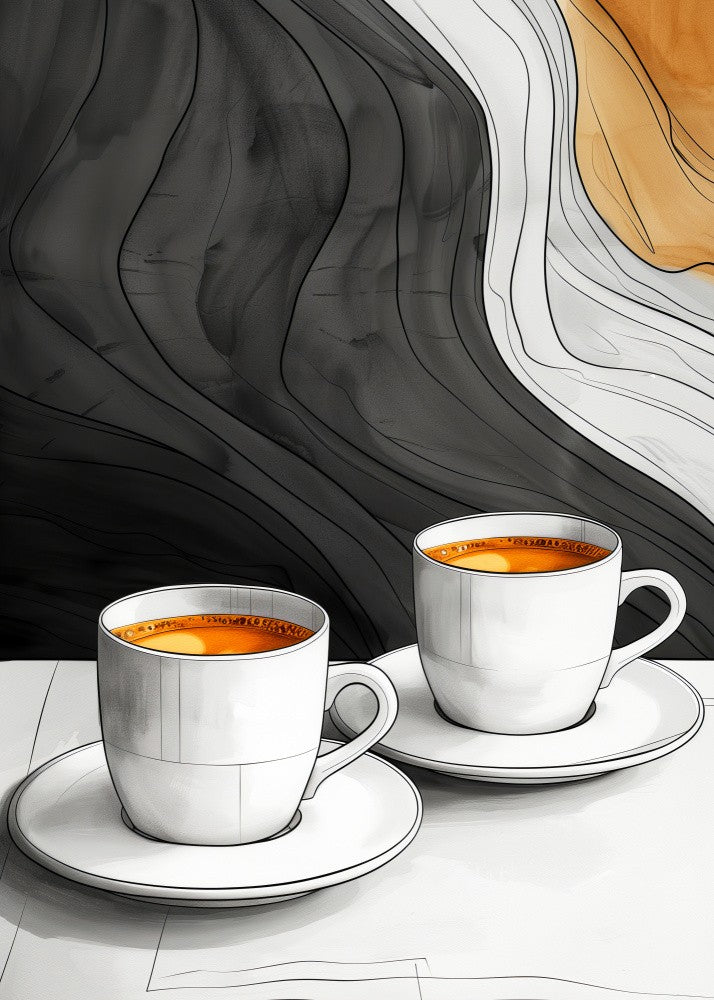 I Love Coffee Food Illustration Art (12)