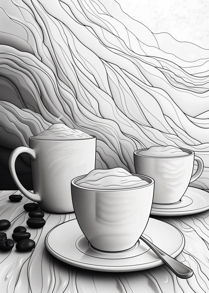 I Love Coffee Food Illustration Art (13)