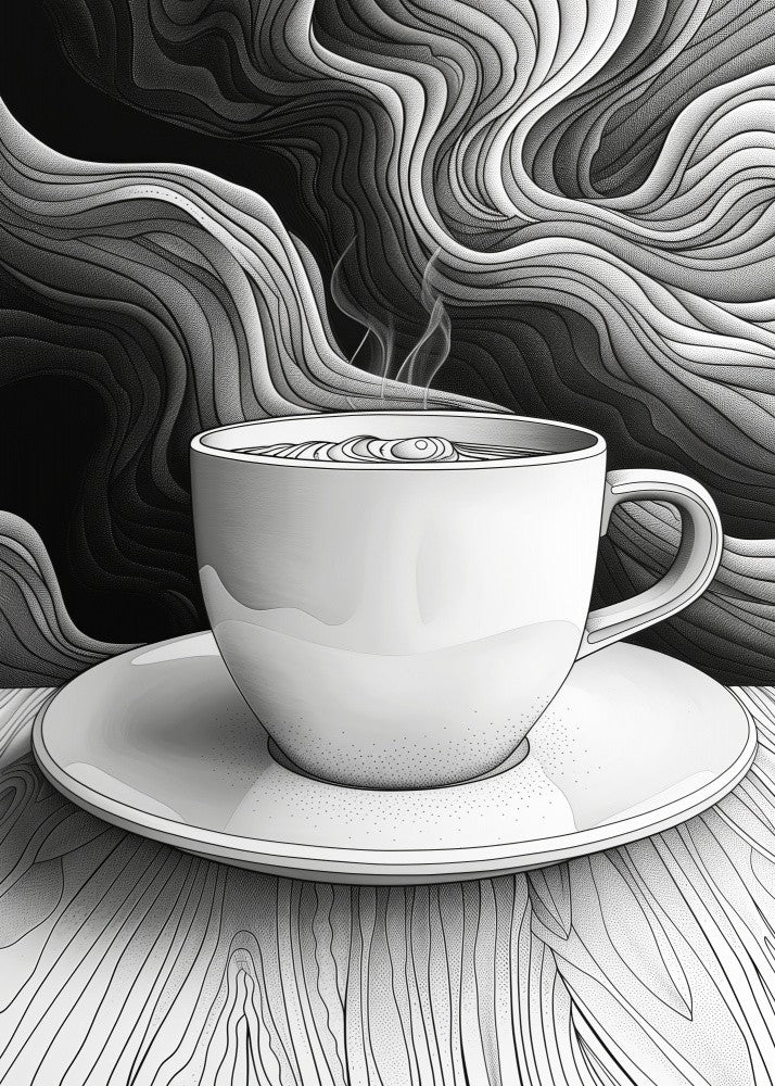 I Love Coffee Food Illustration Art (17)