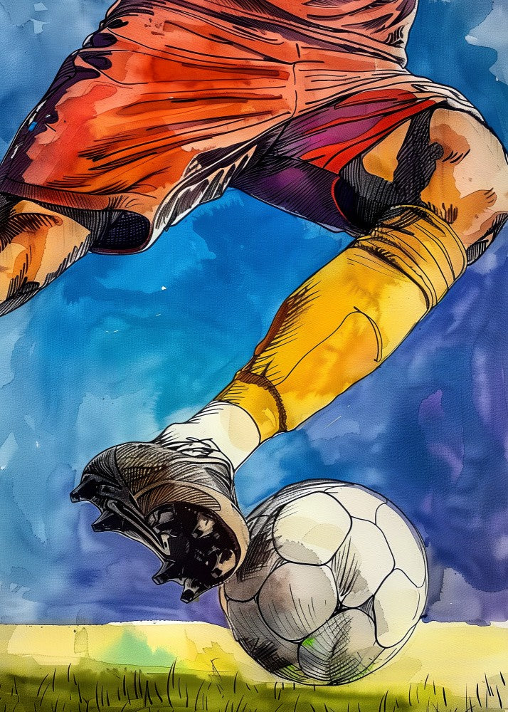 Sport Watercolor Football Player (1)