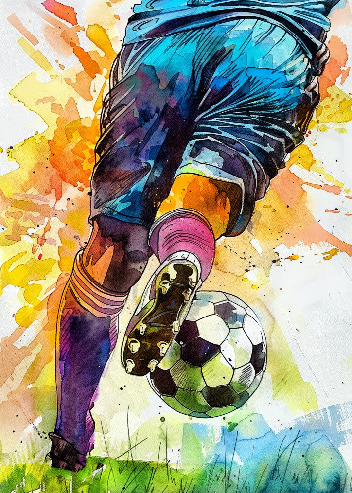Sport Watercolor Football Player (8)