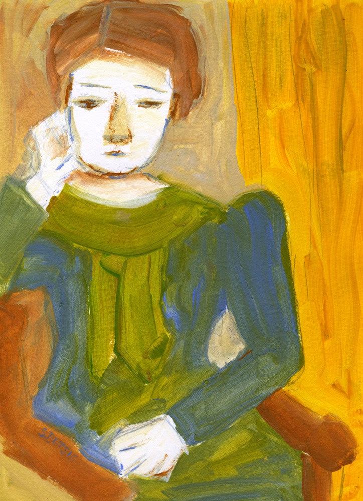 Lady Thinking
