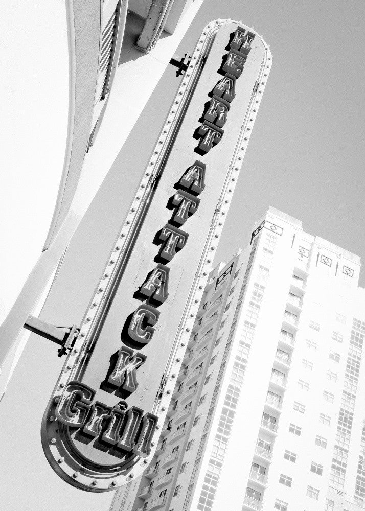 Las Vegas Neonschild Grillrestaurant S/W