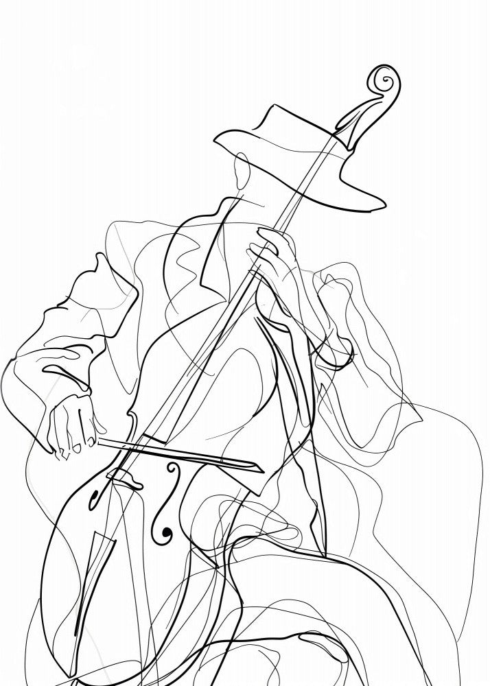 Line Art Musican 1