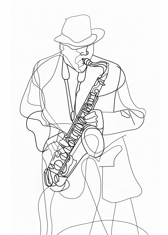 Line Art Musican 2