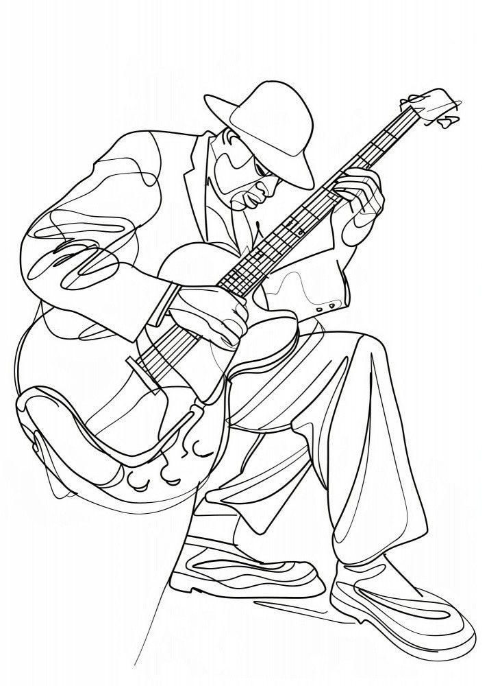 Line Art Musican 3