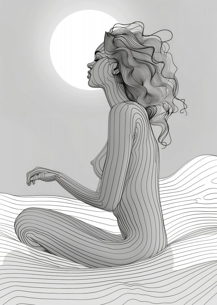 Lines Art Woman 4