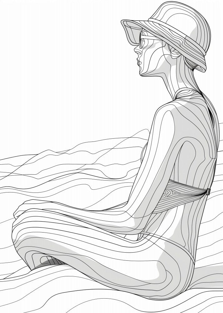 Lines Art Woman 8