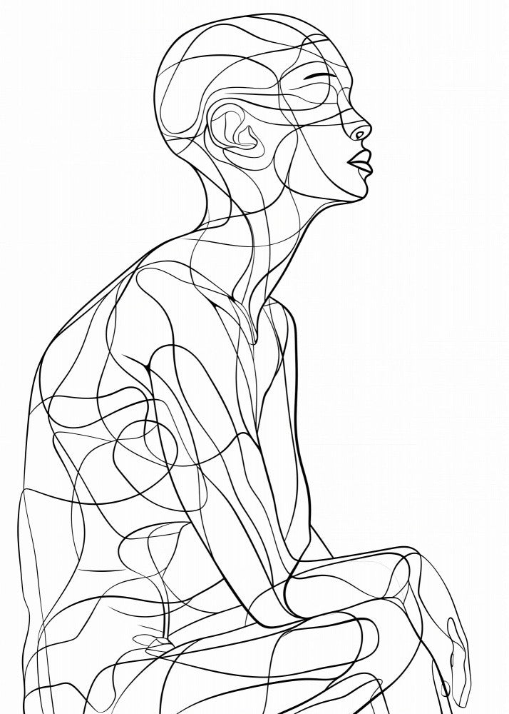 Lines Art Woman 12