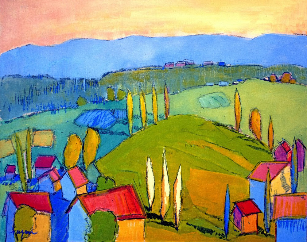 Colorful Hillscape