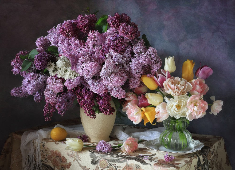 Still life with May bouquets