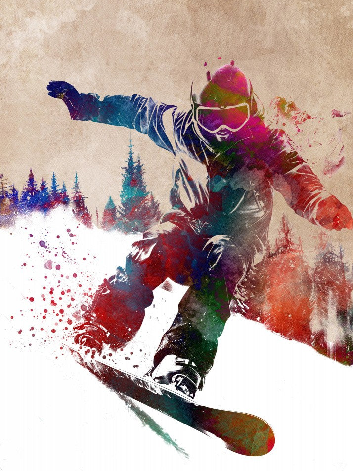 Sport Snowboard art