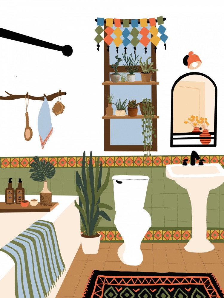 Boho Badezimmer