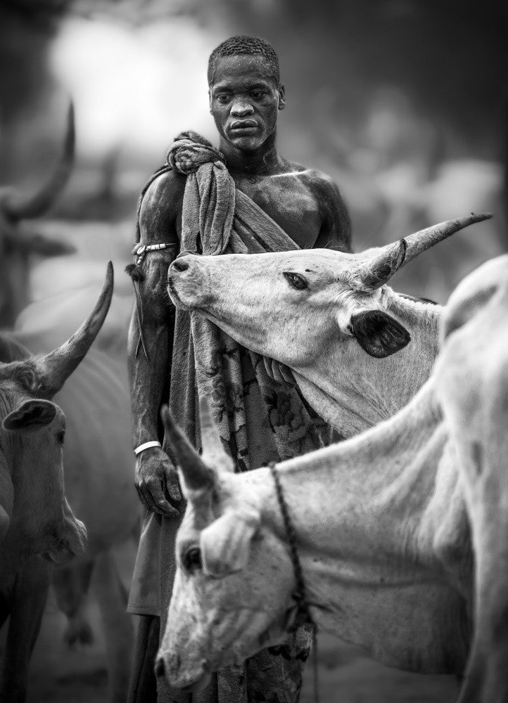 Mundari man portrait, South Sudan