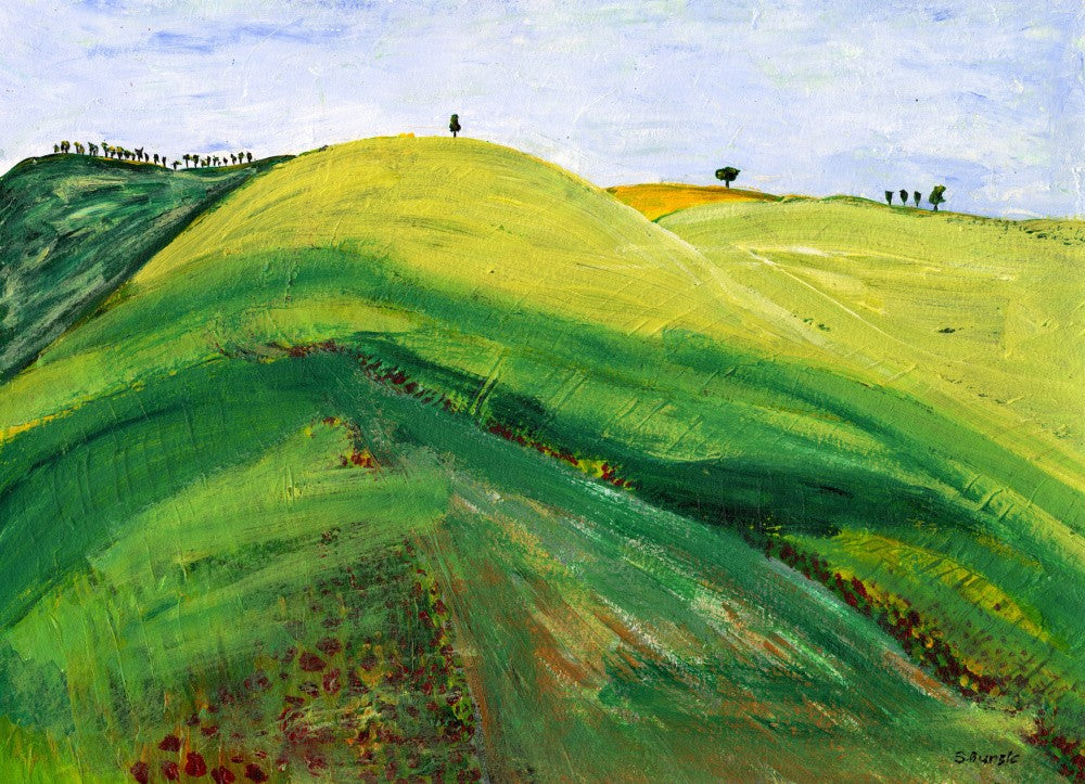 Collines vertes