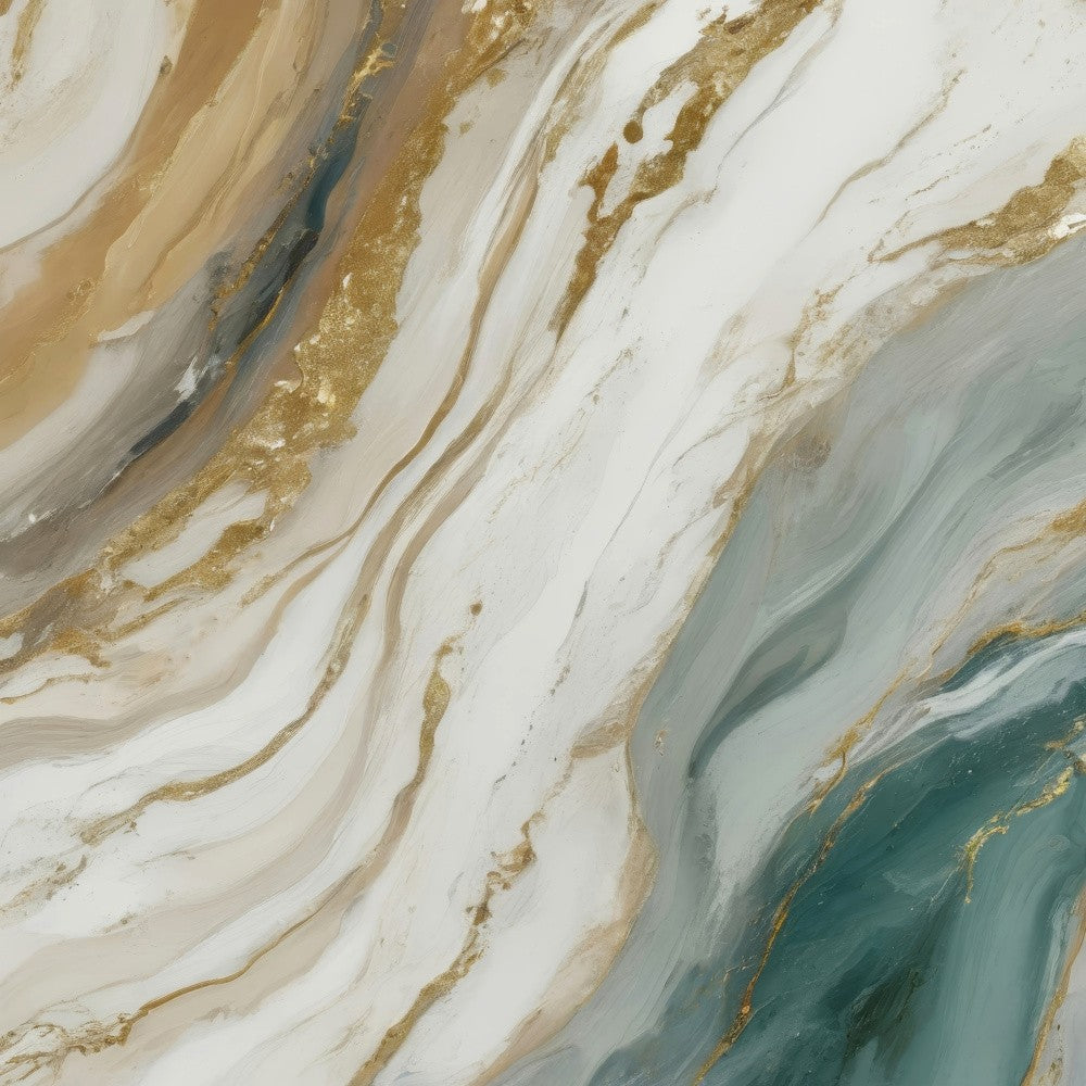 Golden Marble Waves