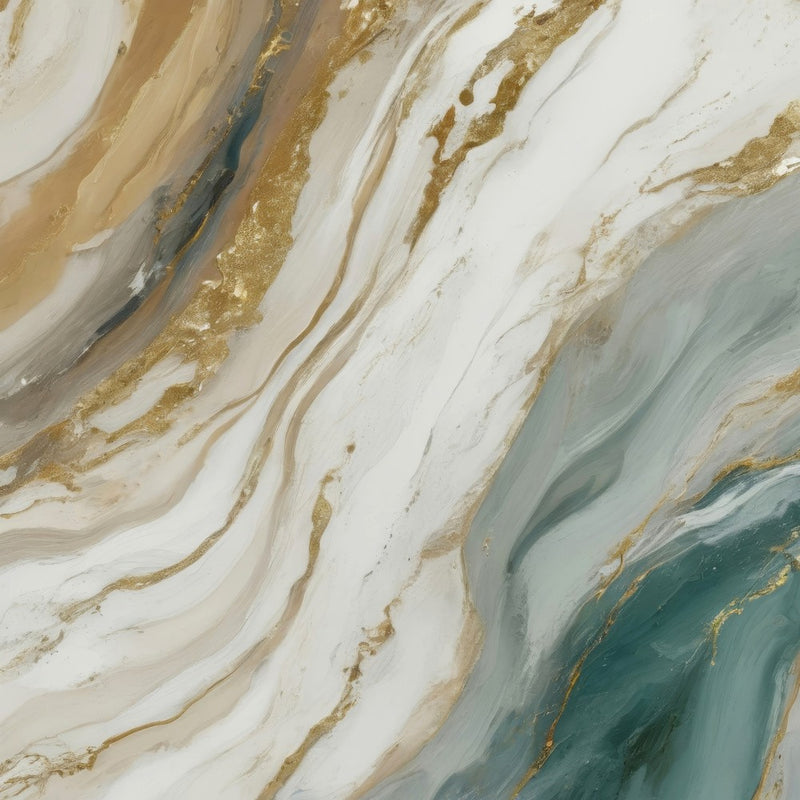 Golden Marble Waves