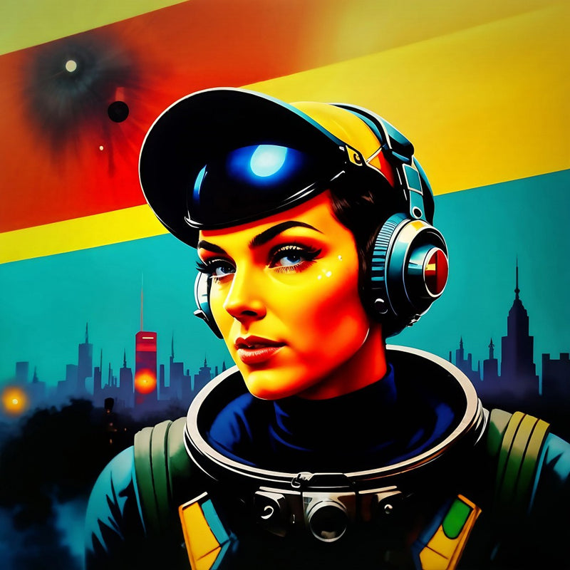 Girl Astronaut from a future that never was