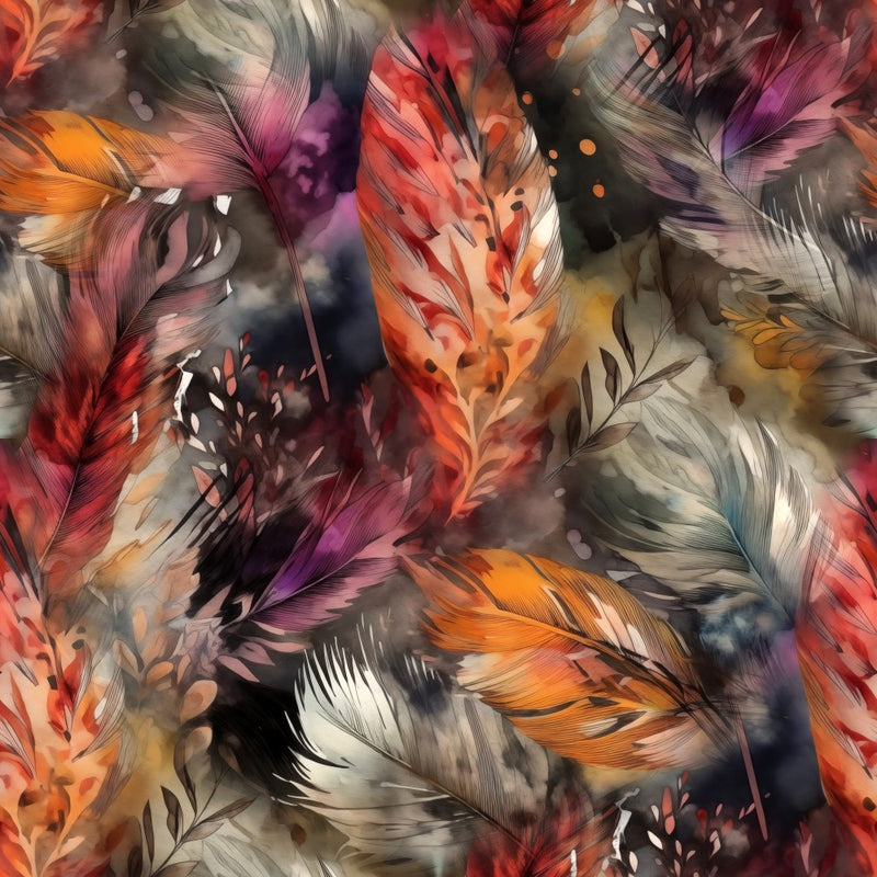 Watercolor Feathers 11