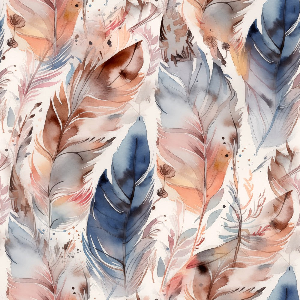 Watercolor Feathers 12