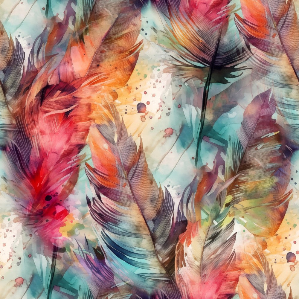 Watercolor Feathers 15