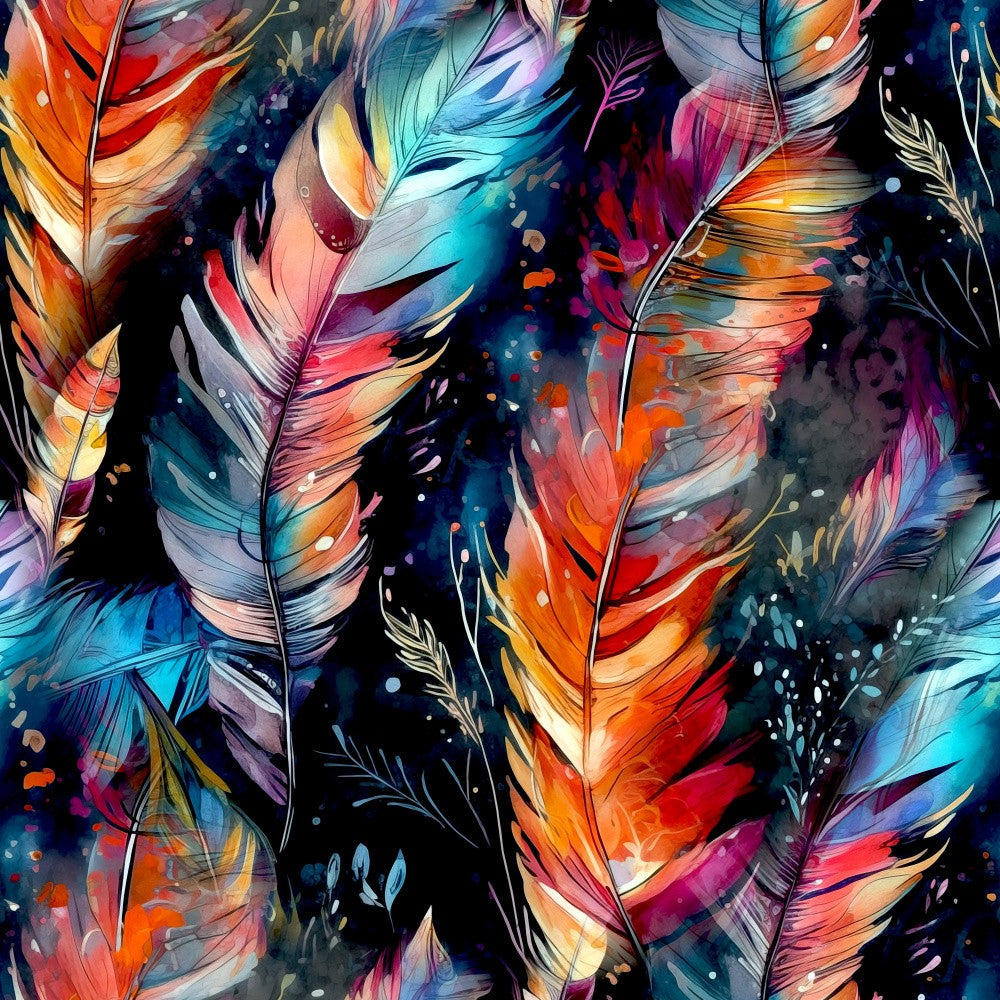 Watercolor Feathers 14