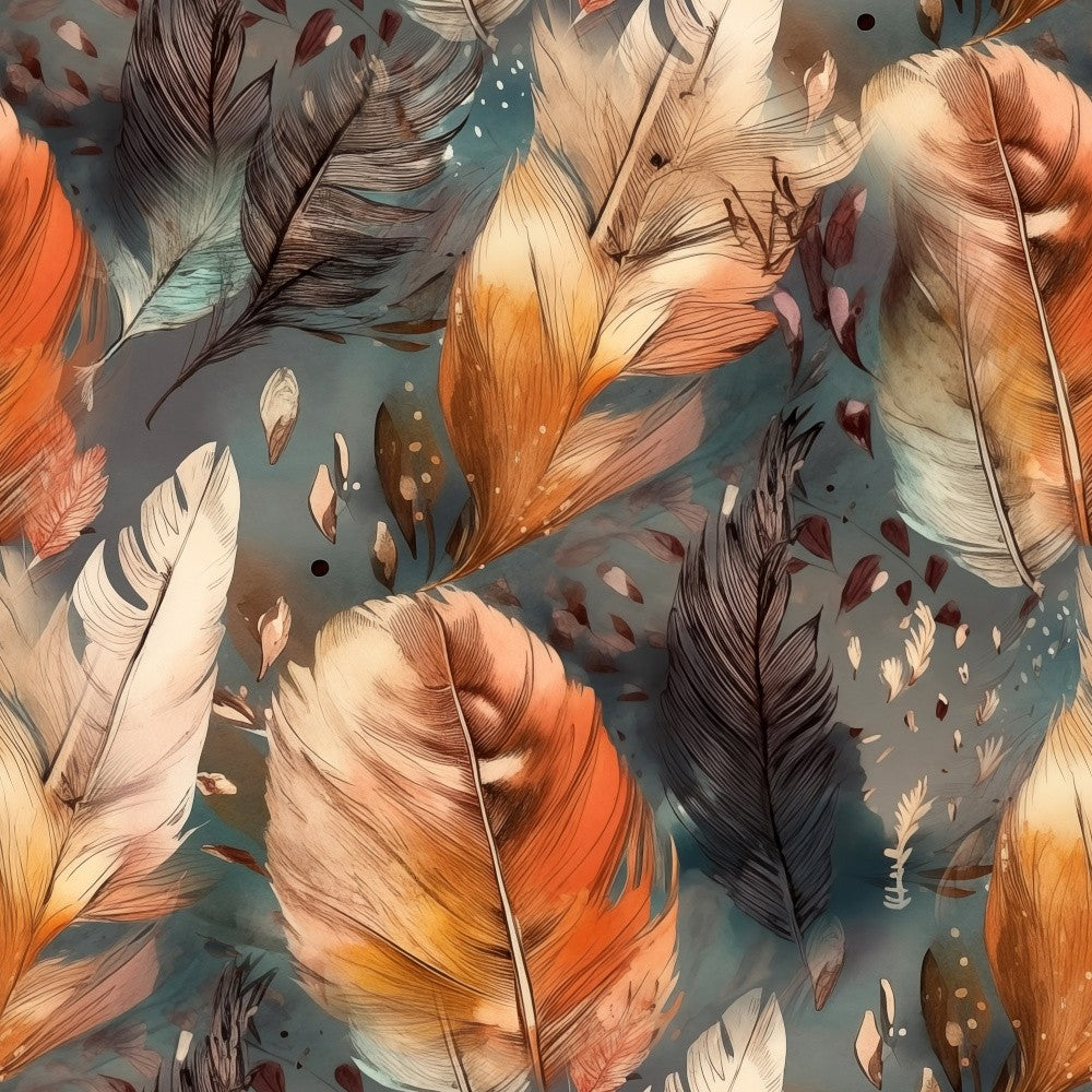 Watercolor Feathers 16