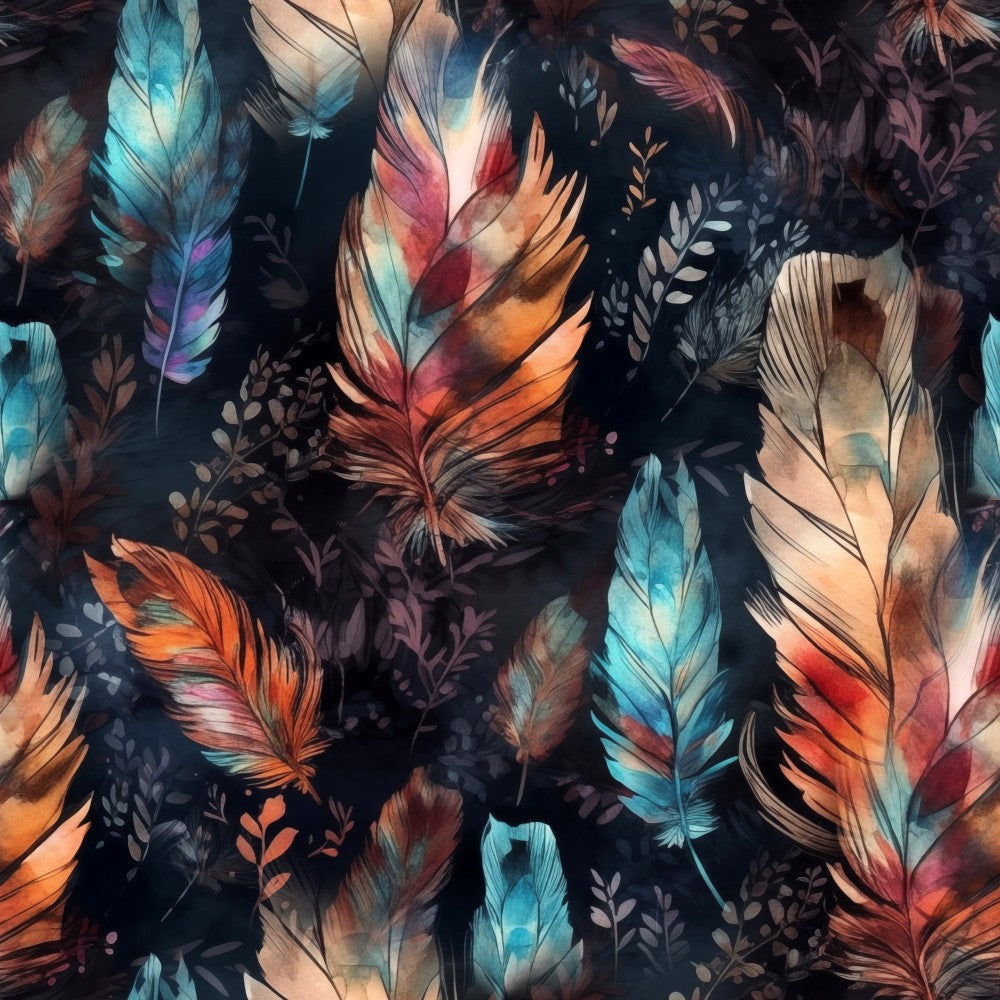 Watercolor Feathers 17