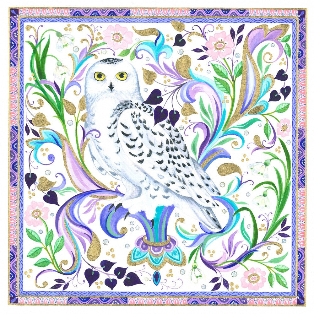 Regal Snowy Scroll