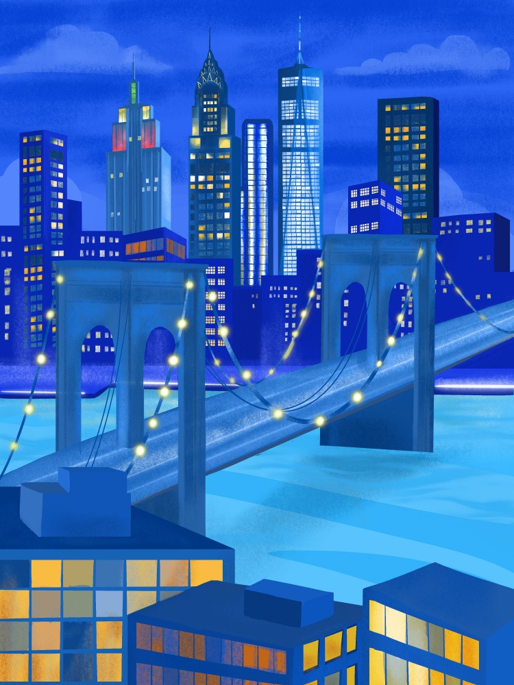 New York At Night