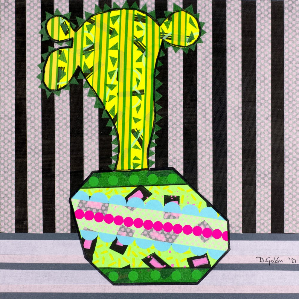 Cactus In a Green Pot