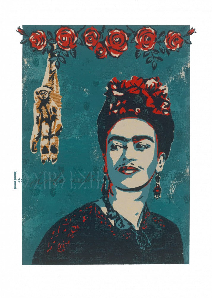 Frida with Monkey