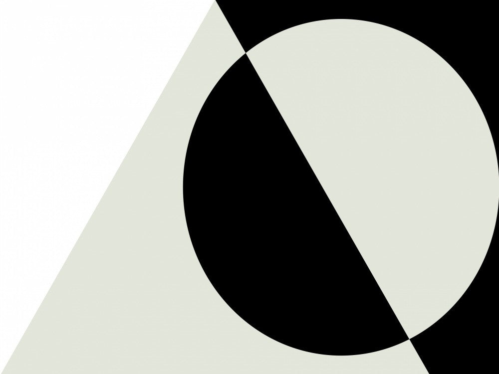 Black & White Geometric Abstract No 02