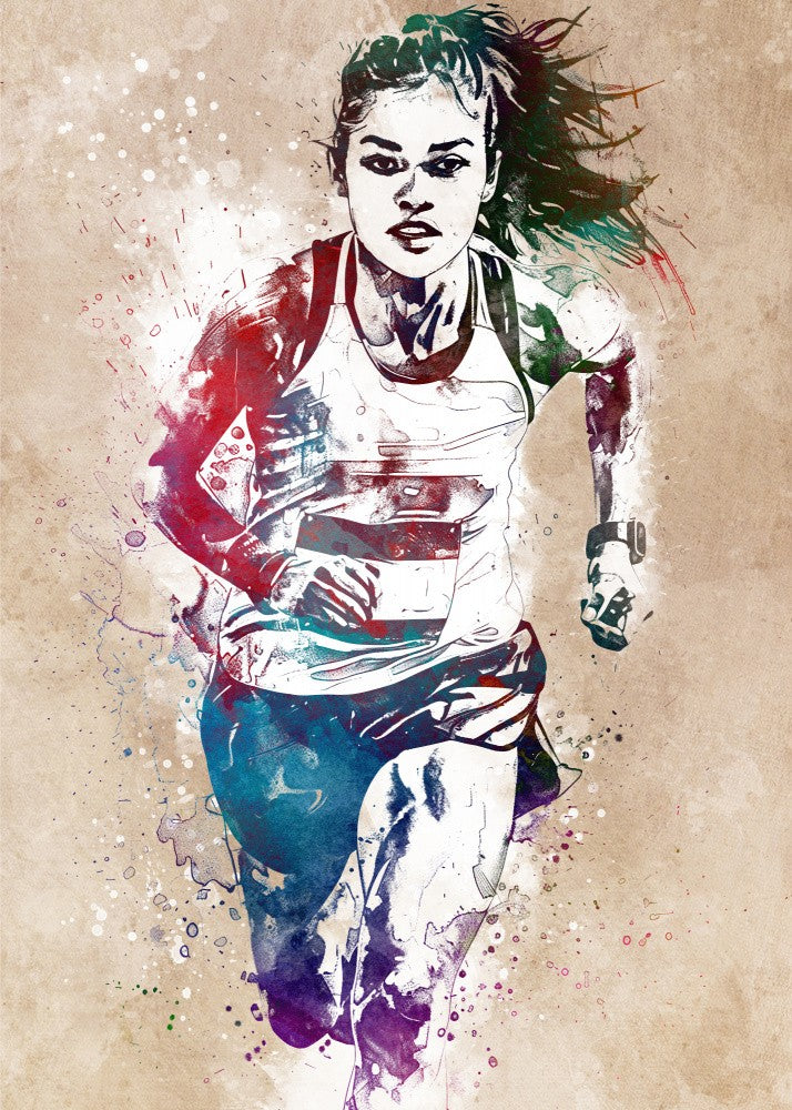 Runner sport art