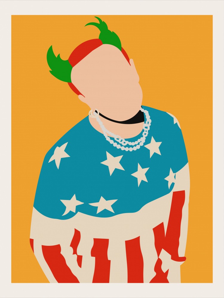 Keith Flint Minimalist Pop Art