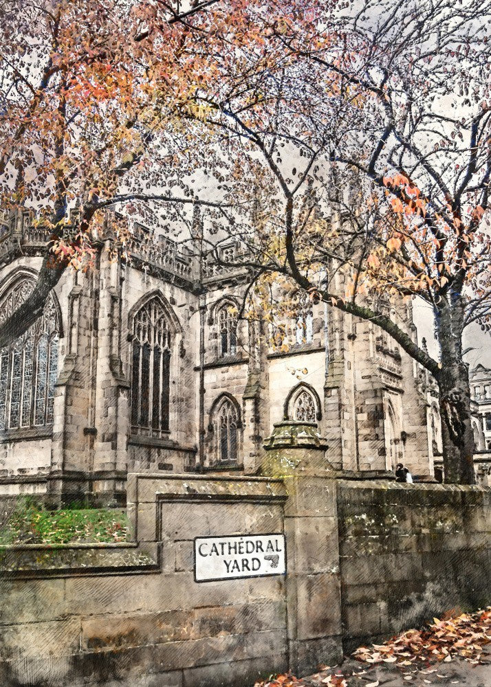 Manchester City England  Watercolor Art  (11)