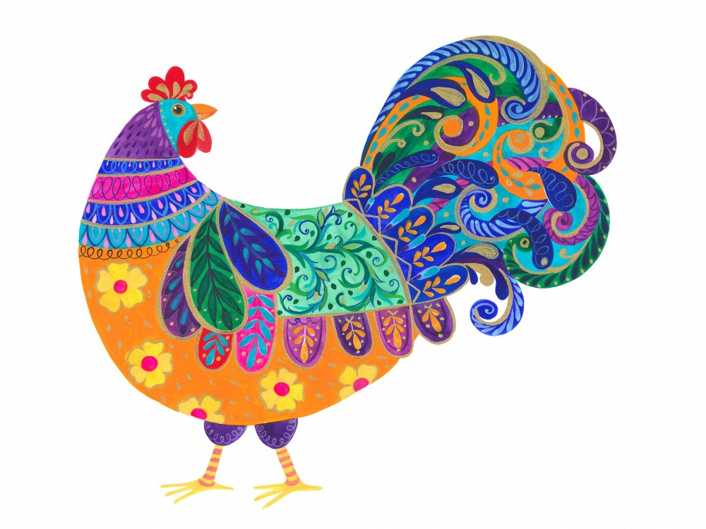 Vibrant Rooster