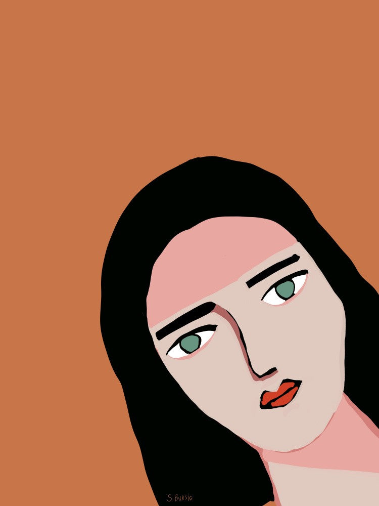 Lady peaking