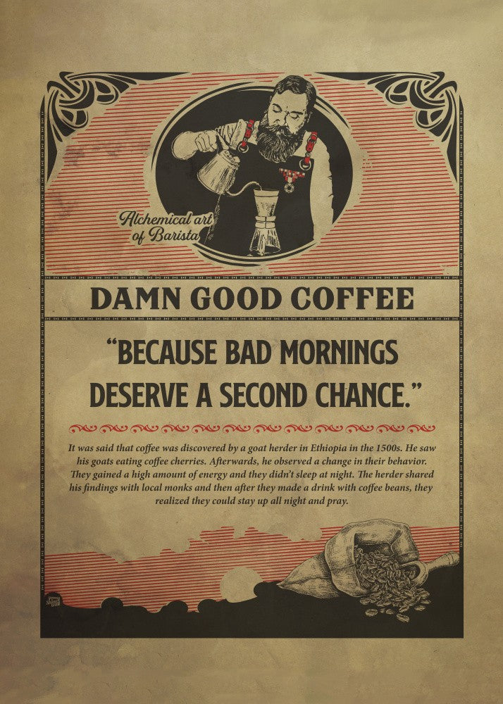 Barista Coffee Print