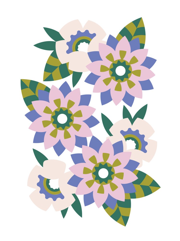 Call It Summer - Florale Grüne Gartenillustration
