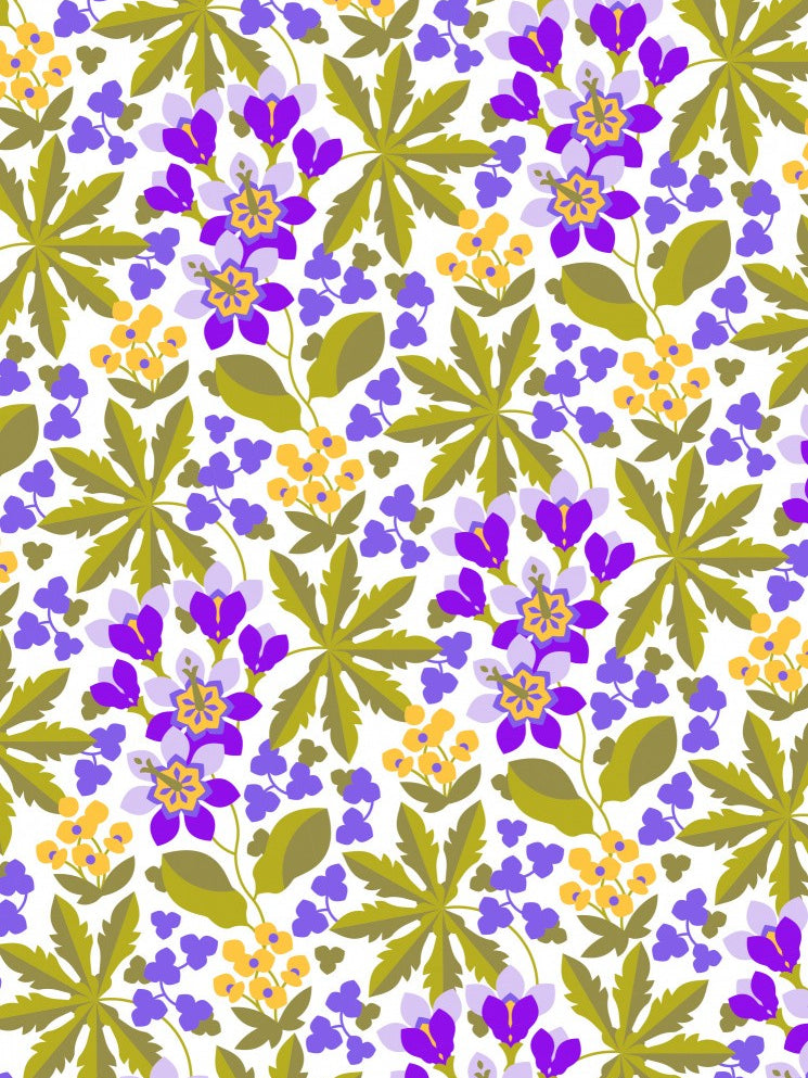 Wallpaper Pattern Tropical Floeal Paradisee Vibe Illustration