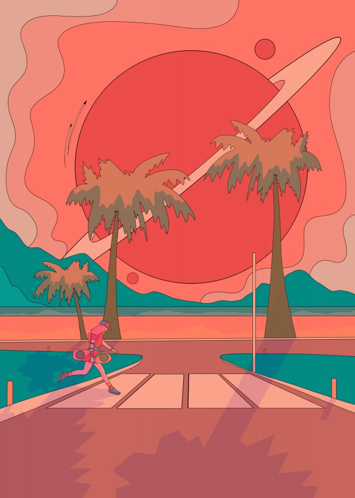 Beach crosswalk