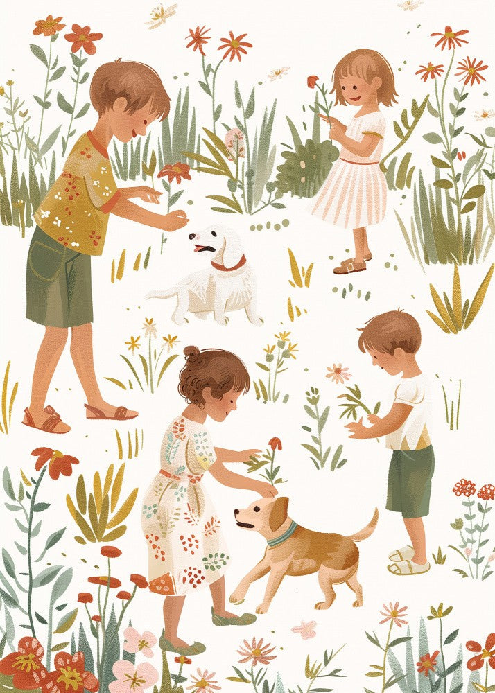 Kids Retro Illustration