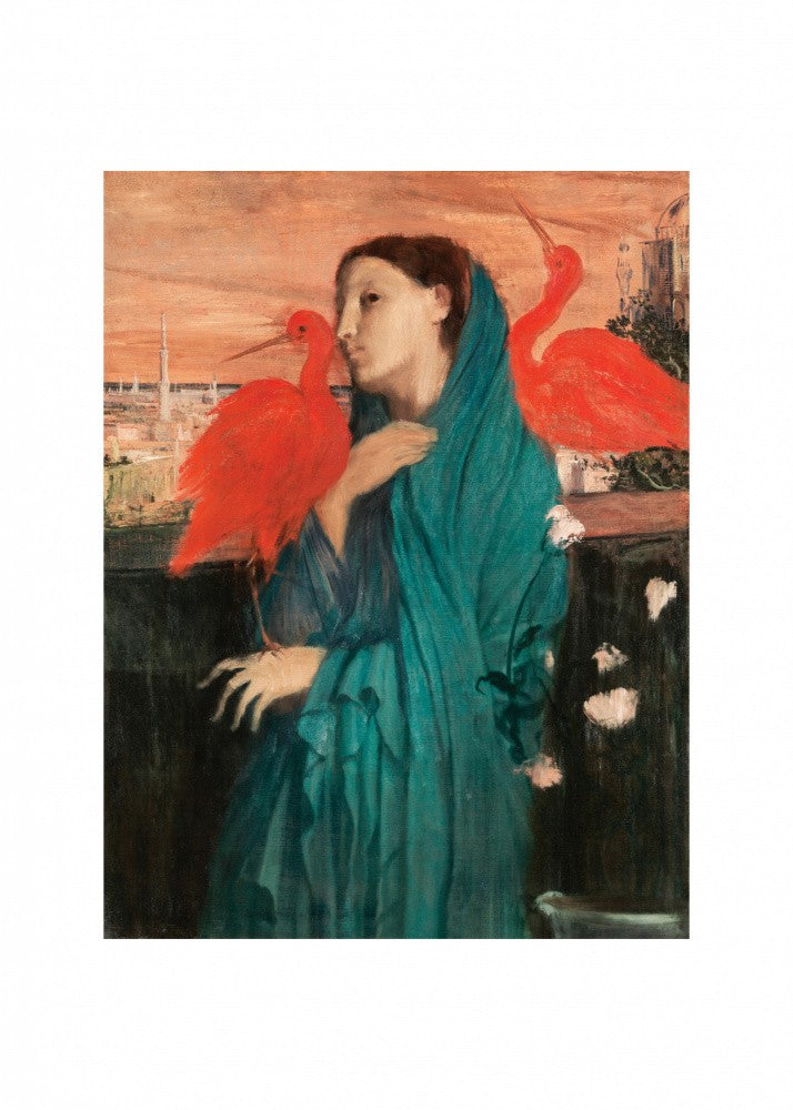 Young Woman With Ibis No.2