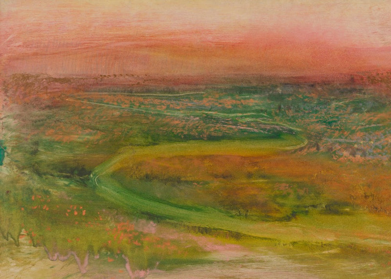 S Shaped Path In an Abstracted Landscape