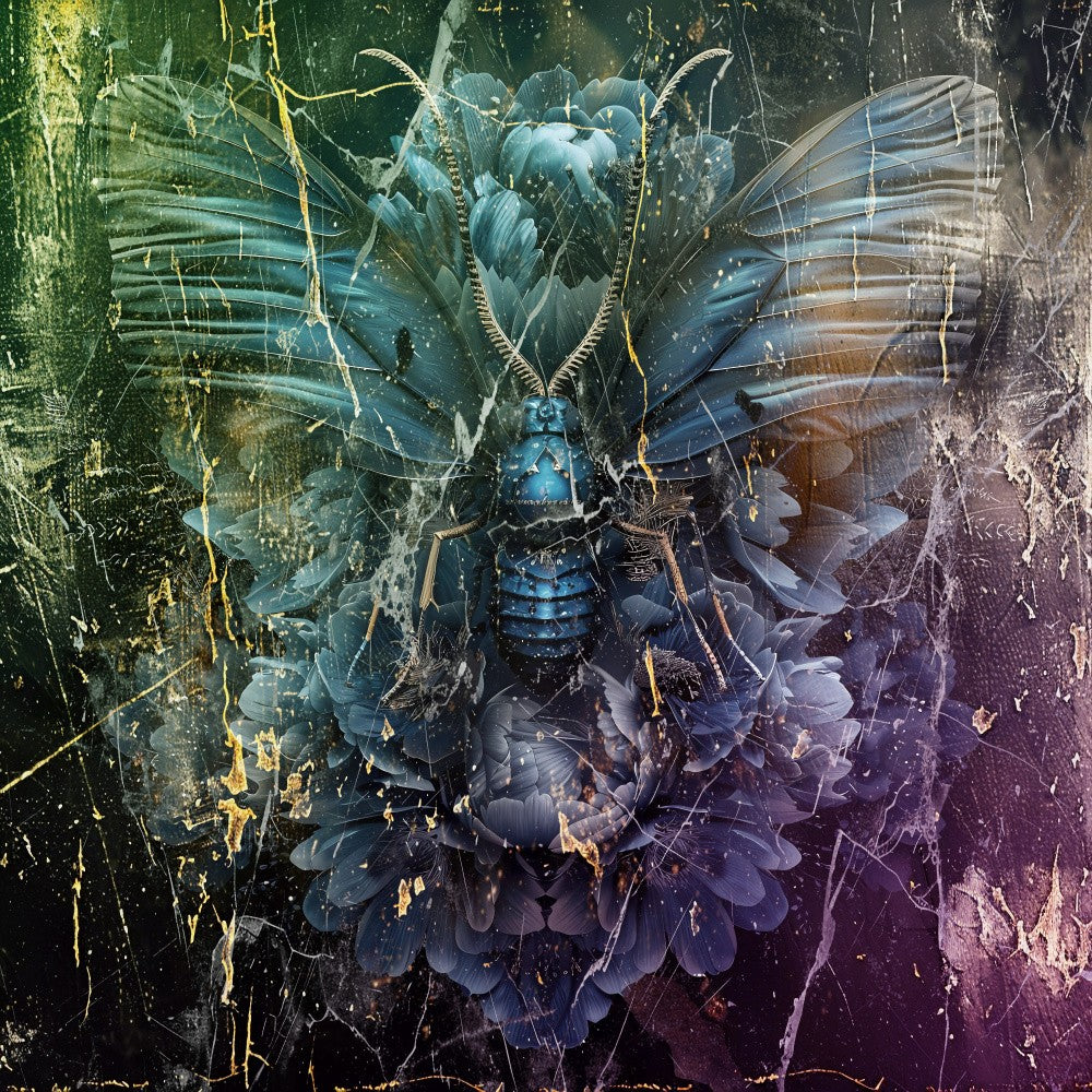 Butterfly Animal Vintage Art Illustration Wallart 02