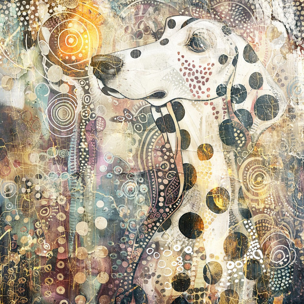 Dog Animal Vintage Art Illustration Wallart 02