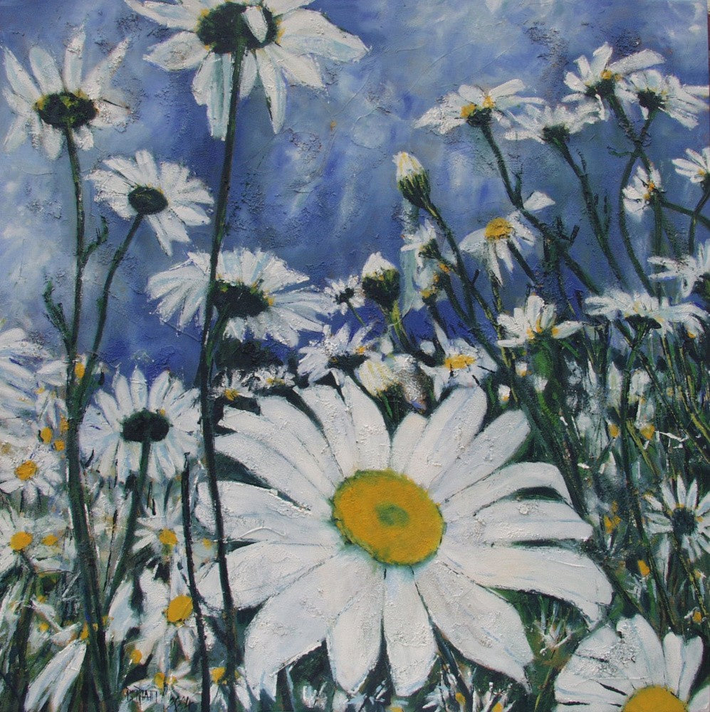 Margot ,huile,technique Mixte Sur Toile,100x100cm