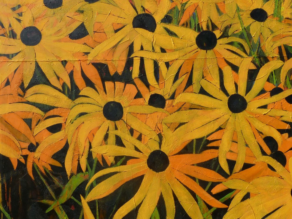 Que Du Bonheur, Huile Sur Toile, 100 X 100 Cm, Malacots 2011 Redimensionner