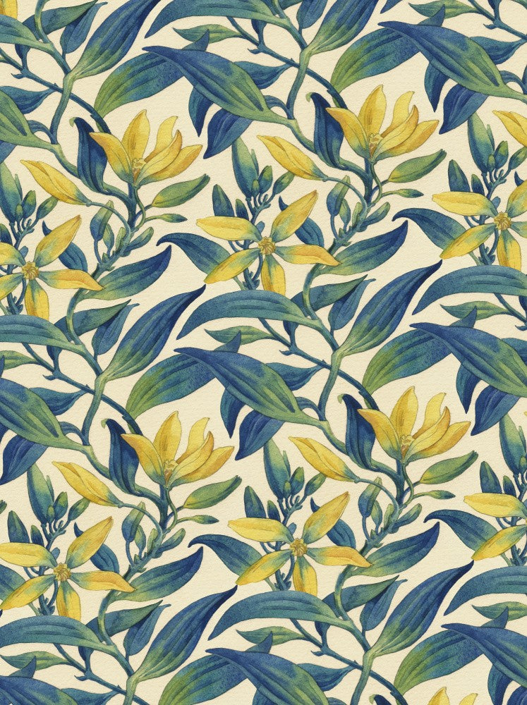 Sweet Vanialla Watercolor Wallpaper Pattern Floral Summer Joy